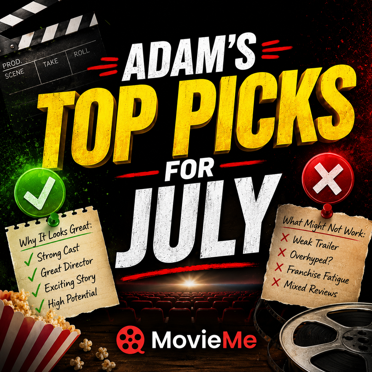 ADAM’S TOP PICKS FOR JULY