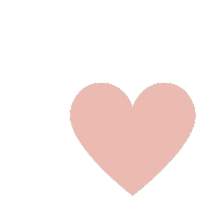 Black heart outline with a pink heart inside