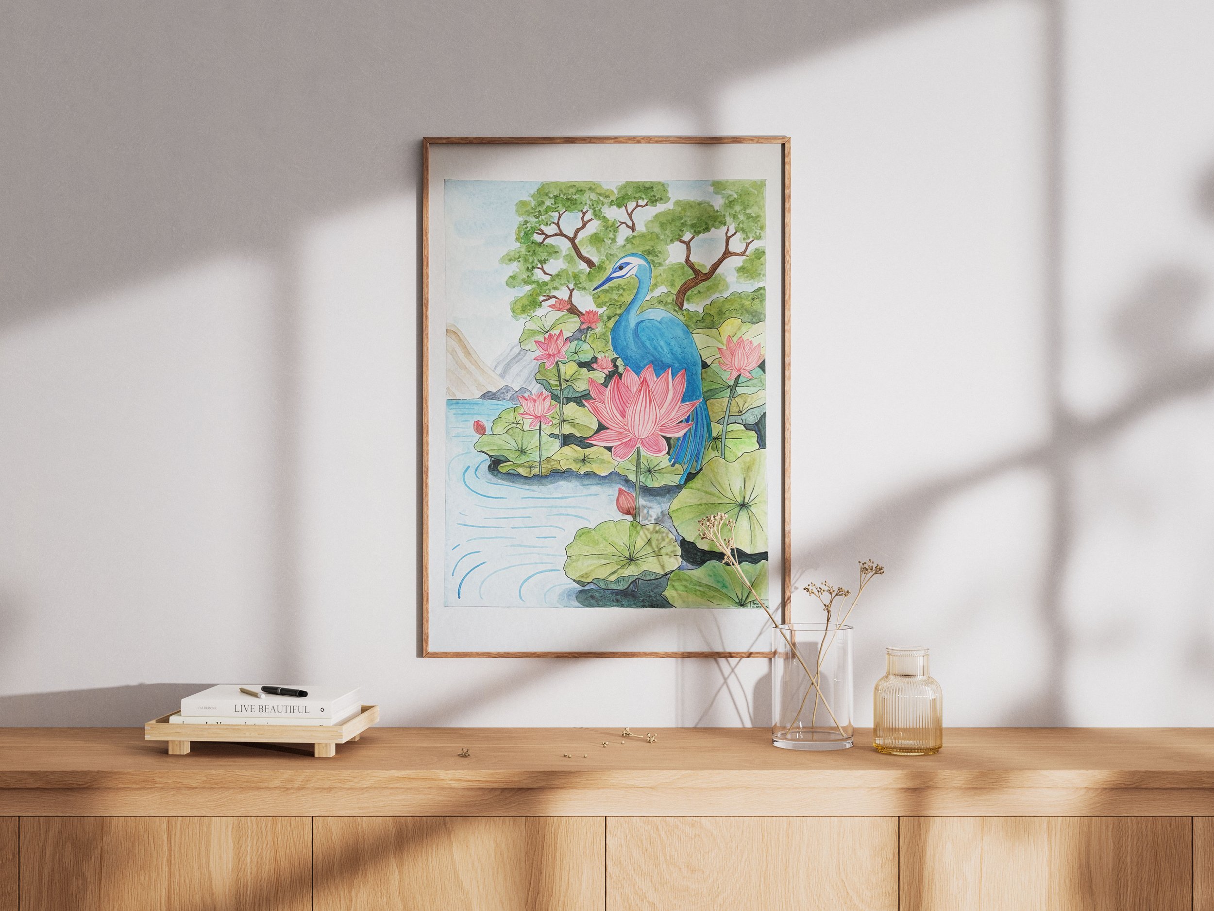 Blue Serenity - Original Watercolour Painting