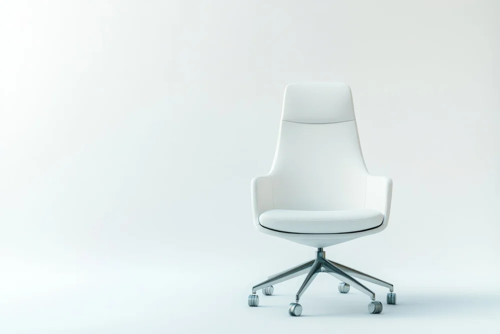 White contemporary office chair