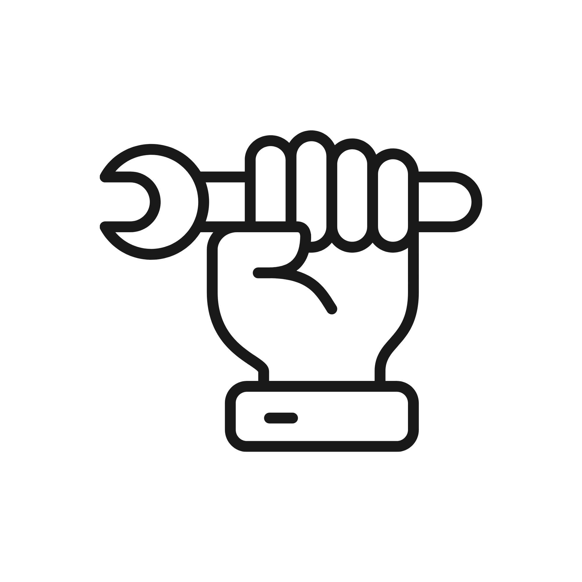 Black line drawing of a hand holding a stick with a net, intended for cricket or baseball, with the word 'SHIM' integrated into the illustration.