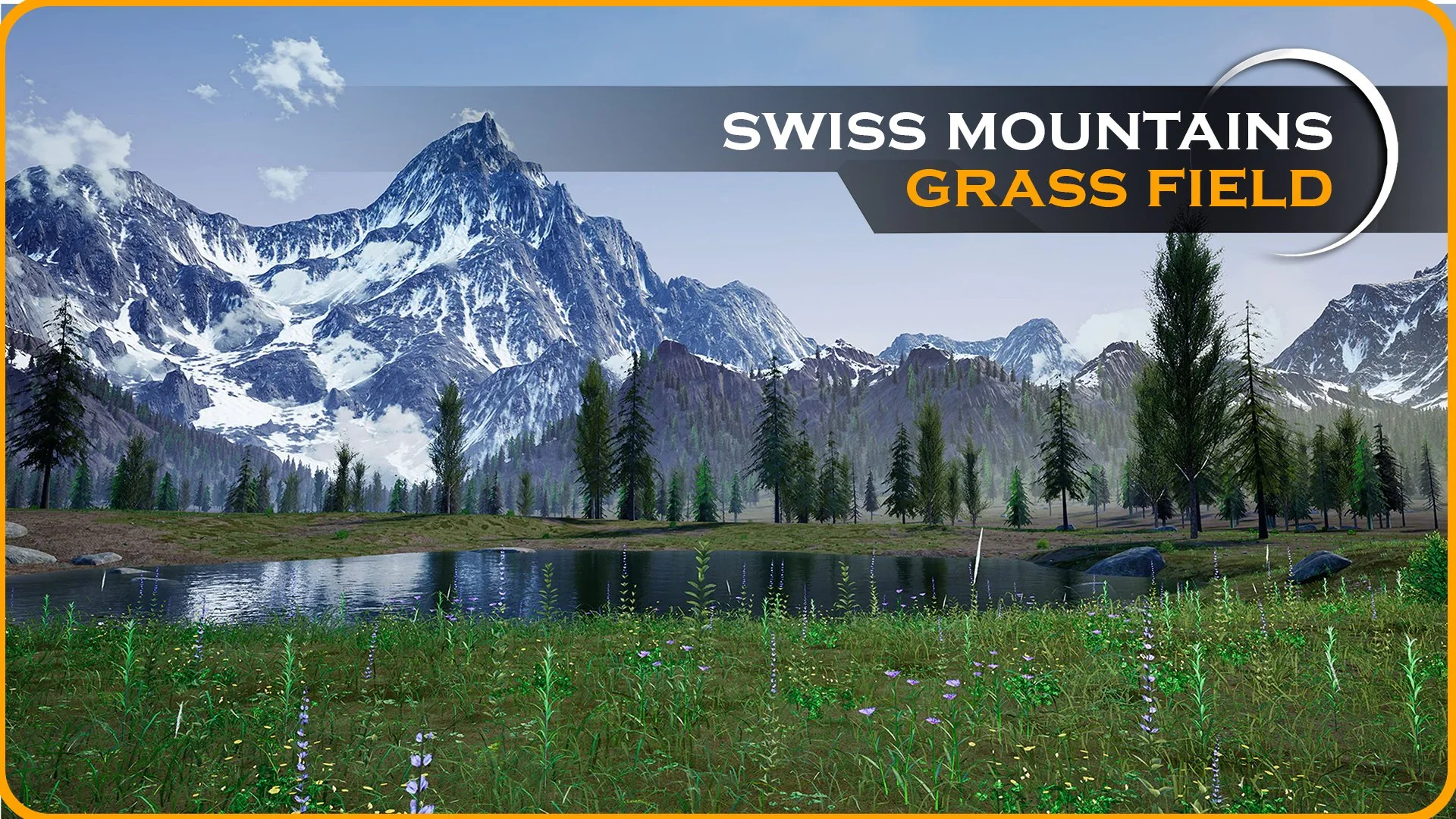 Grass Landscape - Swiss grass field