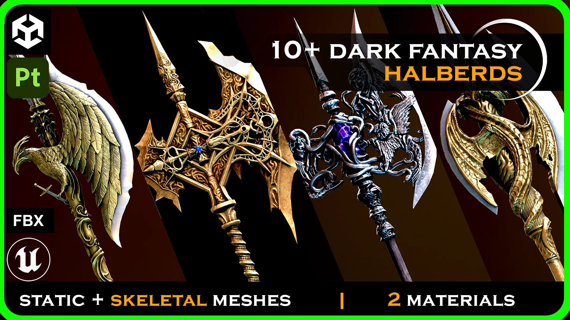Dark Fantasy Halberd
