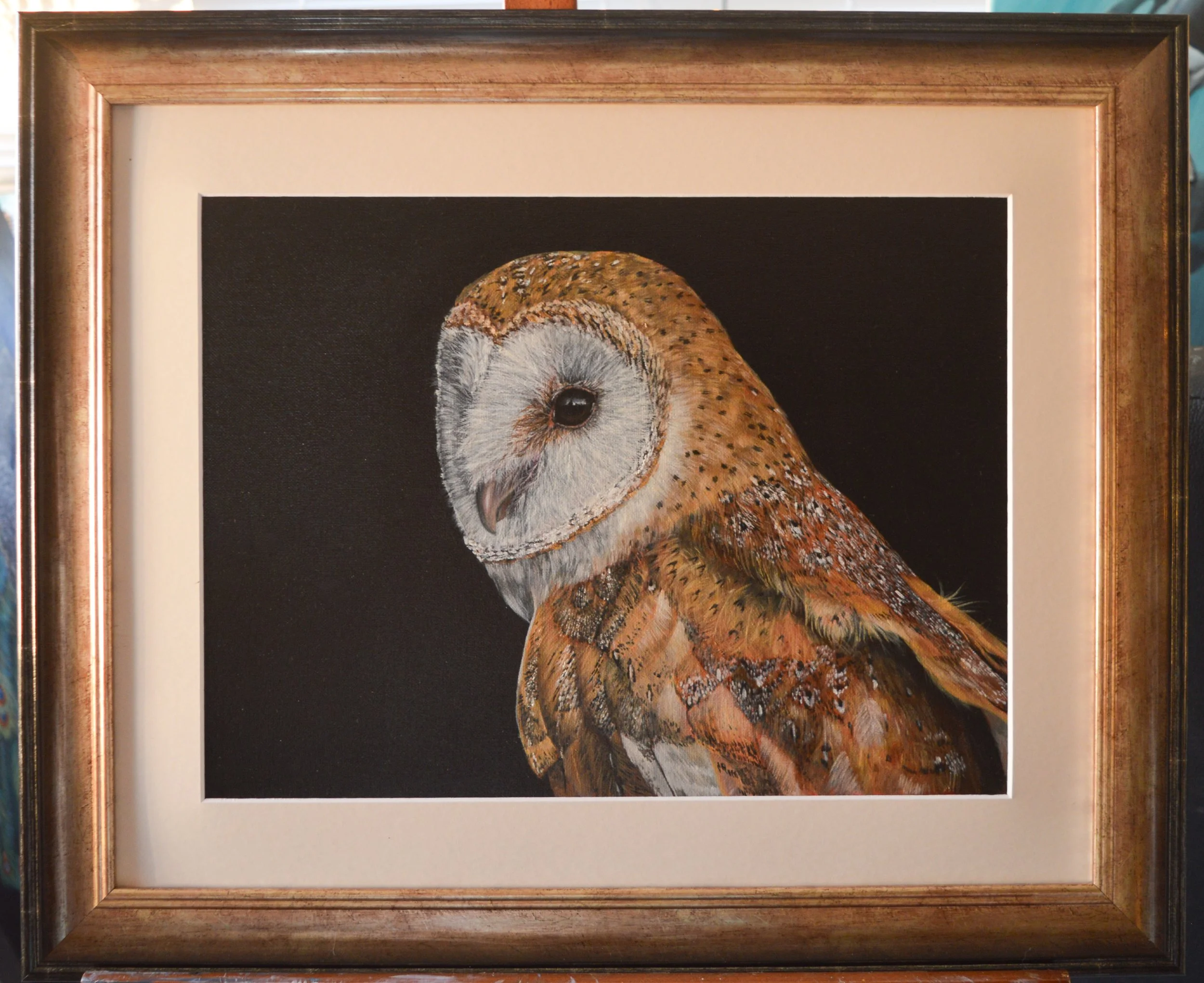 “Be Still”
Oil on canvas board
Framed