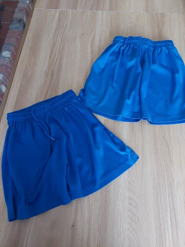 Blue sports shorts. 22/24". Skoolkit