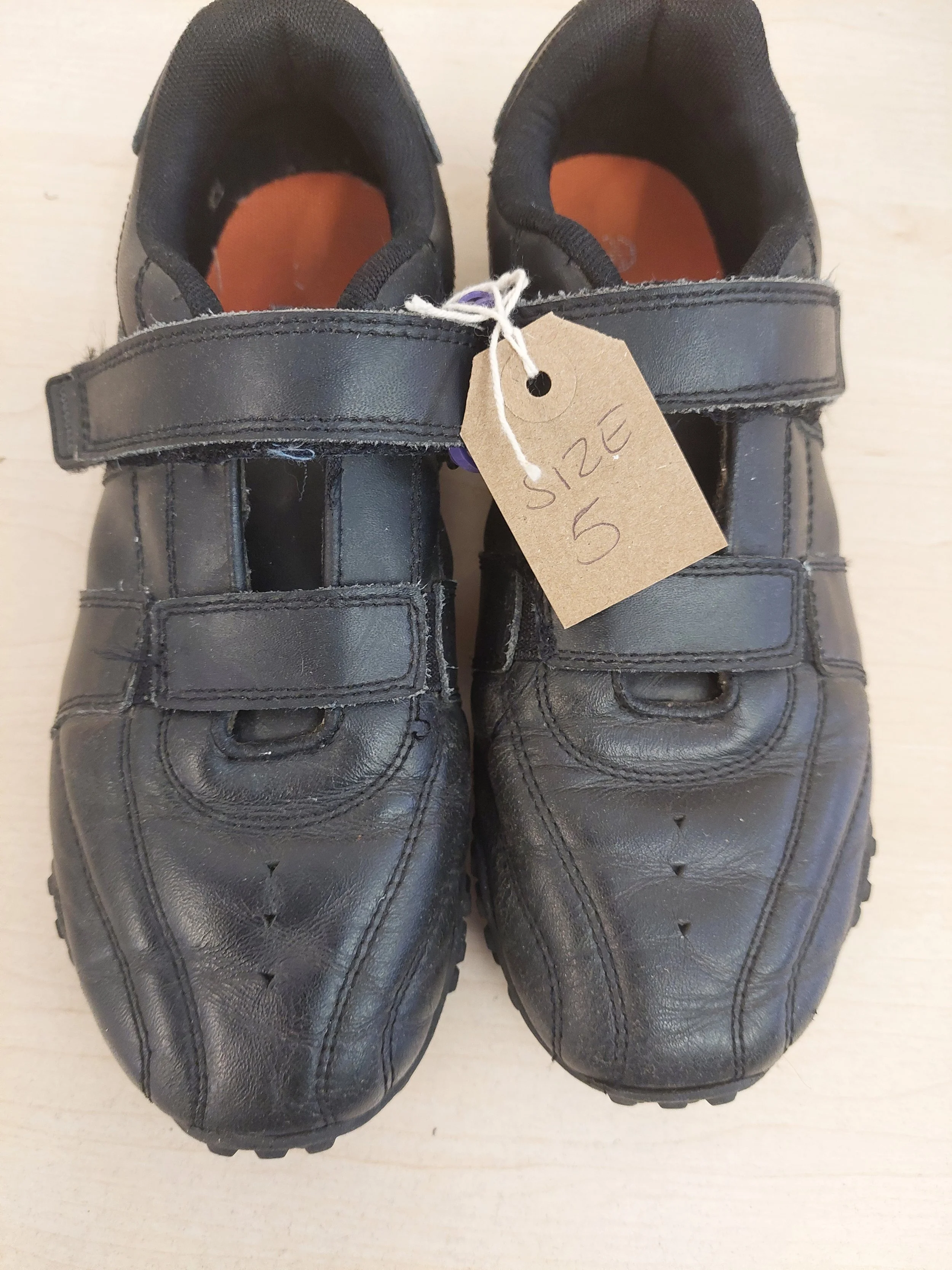 Boys black shoes. Size 5