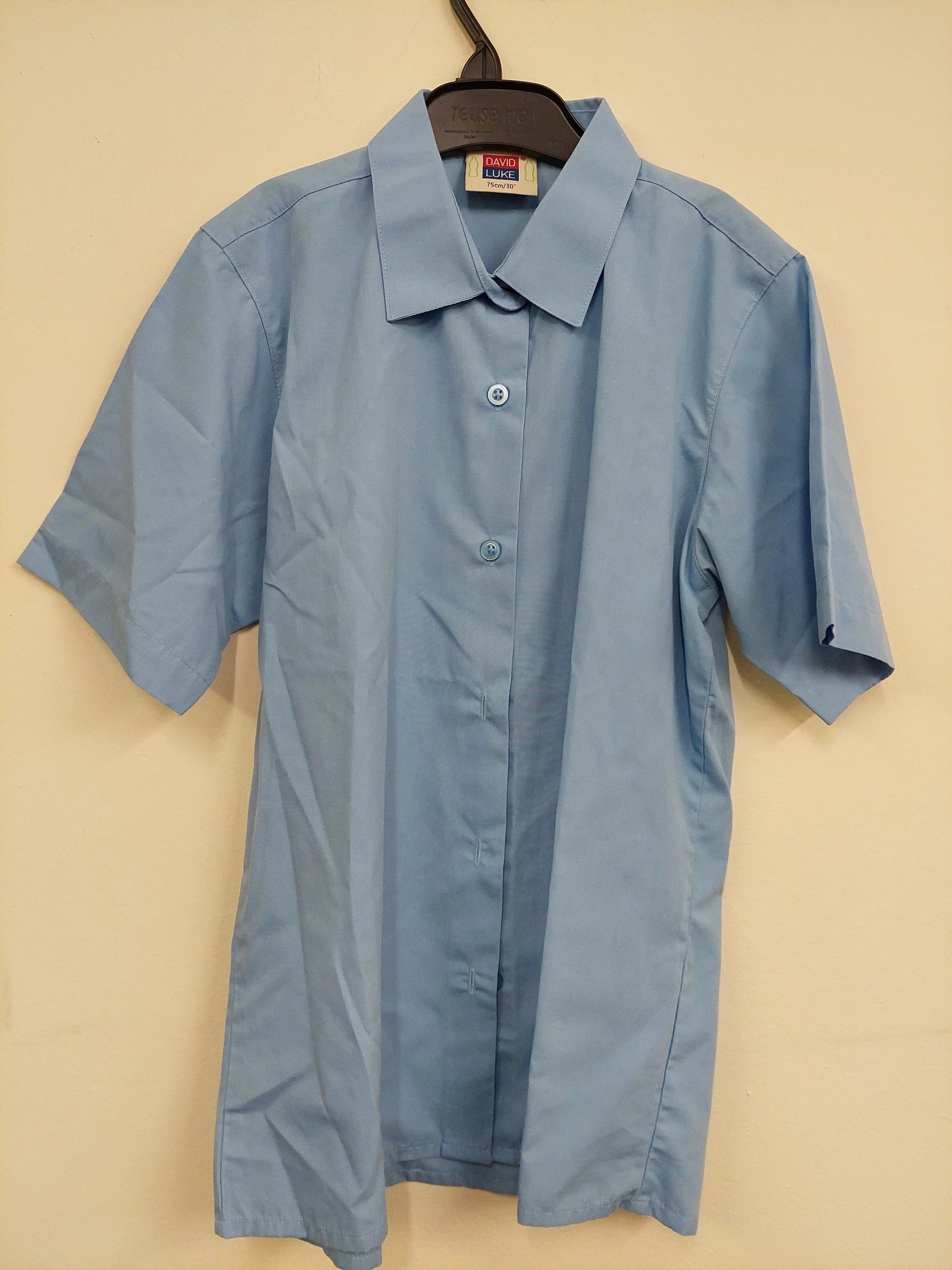 Girls blue short sleeve shirts