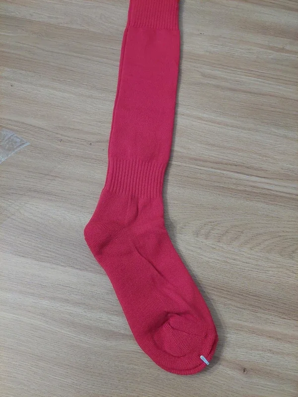 Red sports socks. Large 7-13.