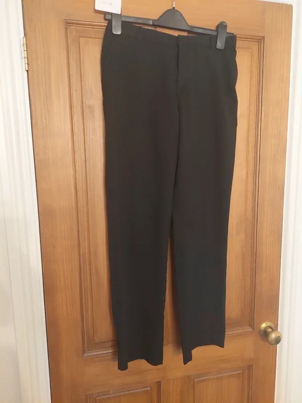 Boys black trousers. 13-14y. George
