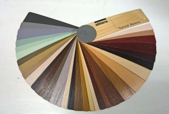 Timber frame window stain