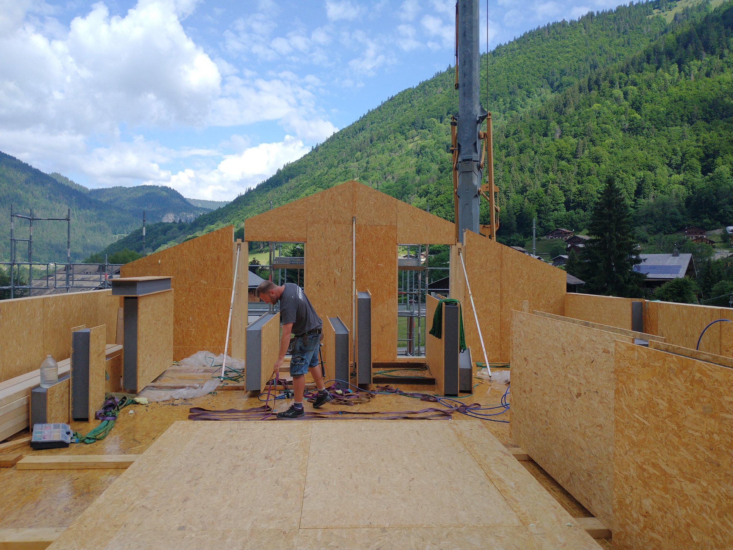 Construction with SIP panels