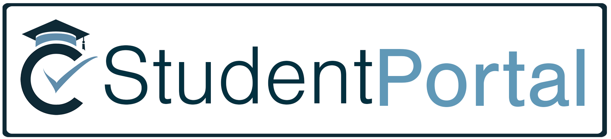 Student Portal logo with a graduation cap, check mark, and the words "Student Portal"