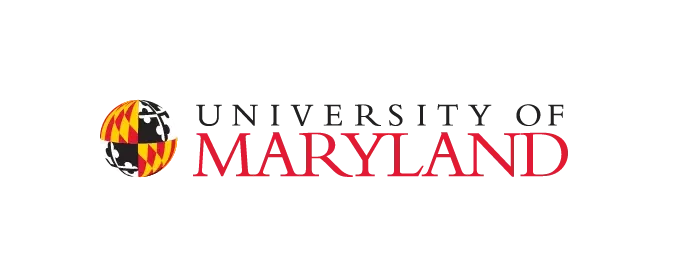 Maryland logo with a red, black, and yellow checkered sphere and text 'Trinity Maryland'
