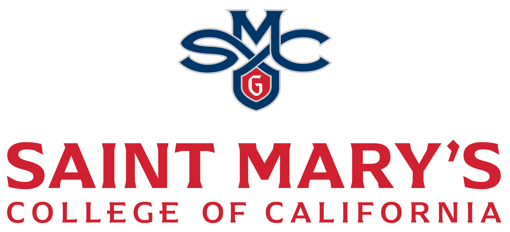 Saint Mary's College of California logo with a shield and the letters 'SMC' above it.