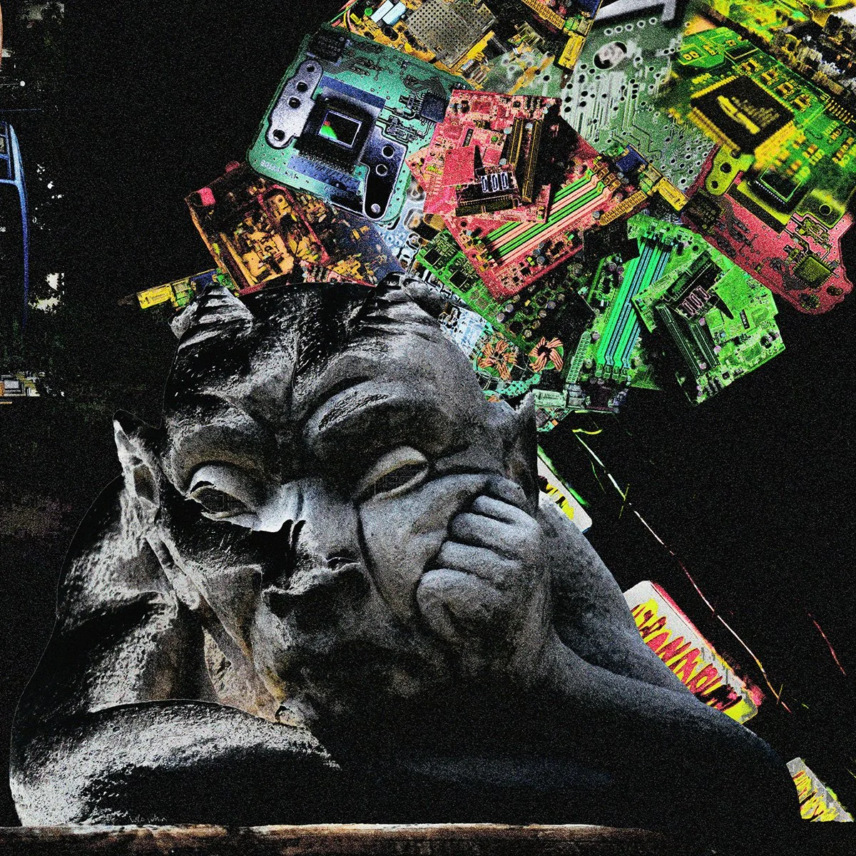 Dreamt of Digital Ruins - Poster Print