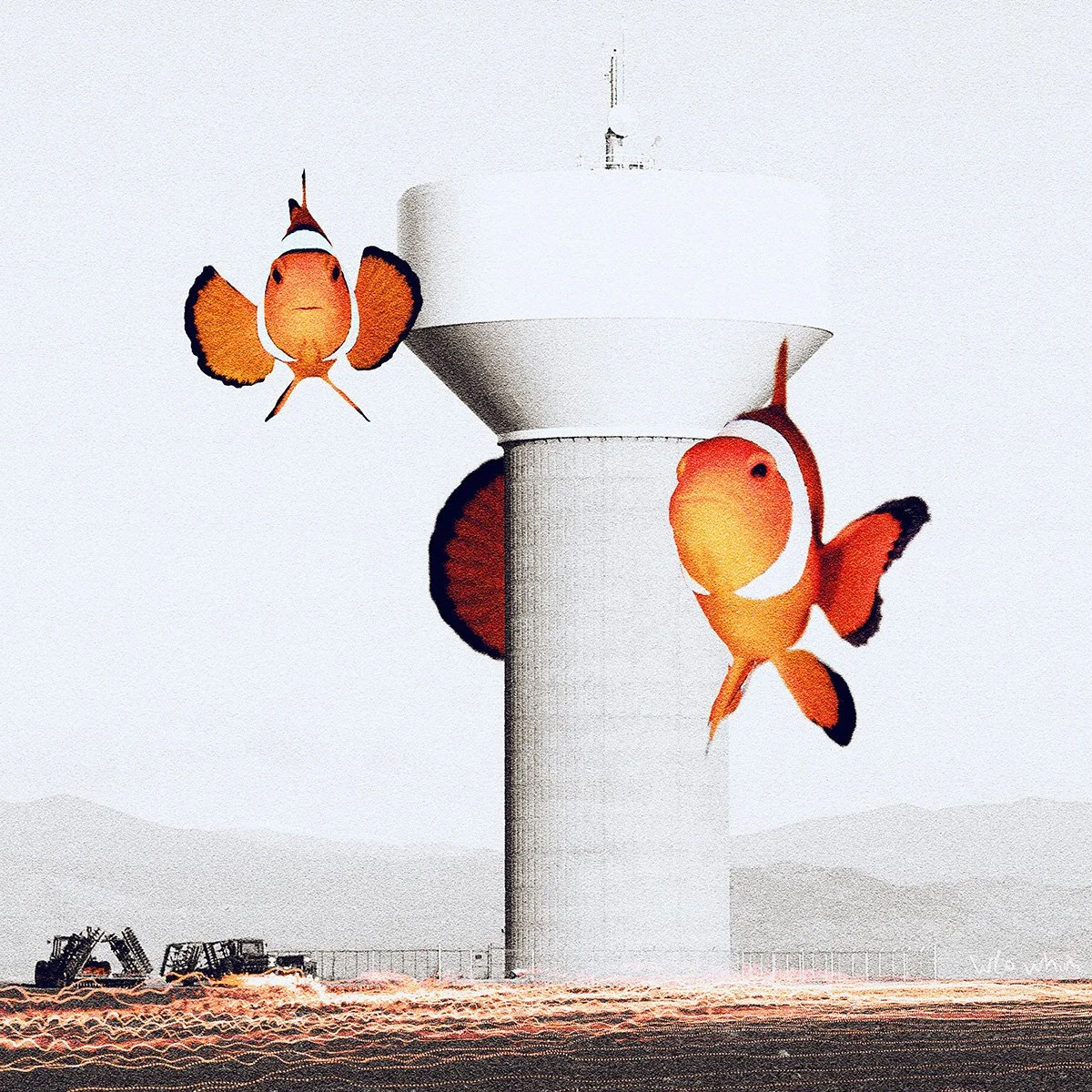 Clownfish Guardians - Poster Print