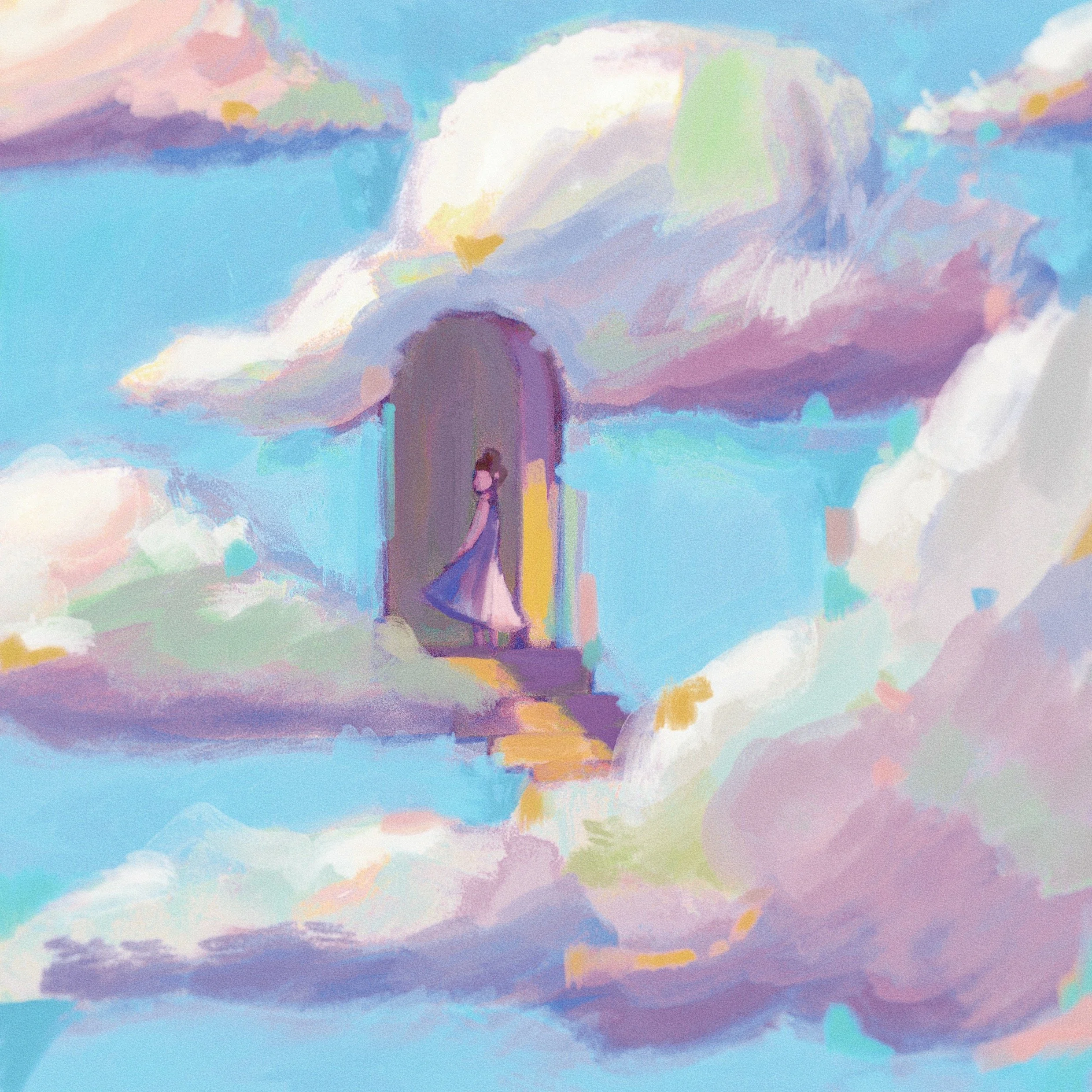 A Breach in the Backdrop, 2026.

A breach in the idyllic atmosphere, revealing the edge of a sky that was only ever scenery.