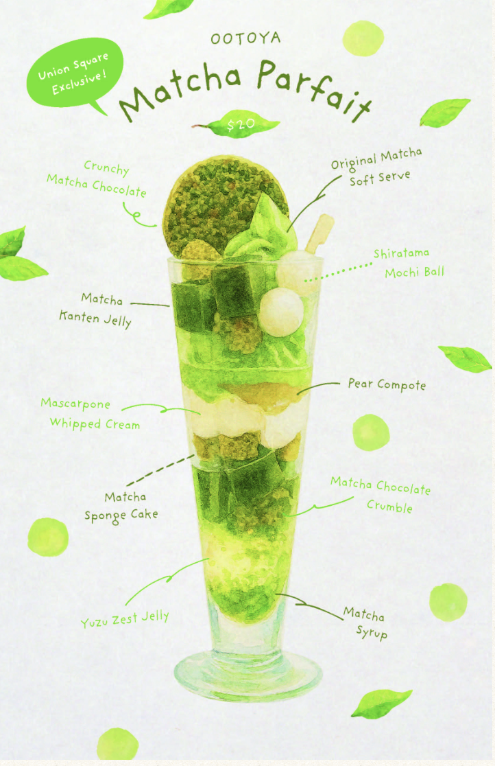 Union Square Exclusive — Ootoya Original Matcha Parfait
