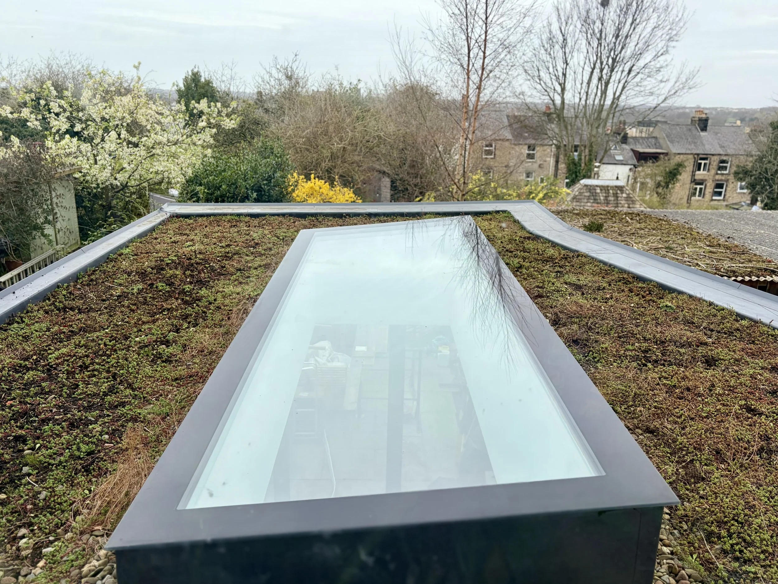 Views of nature enhanced by green roof