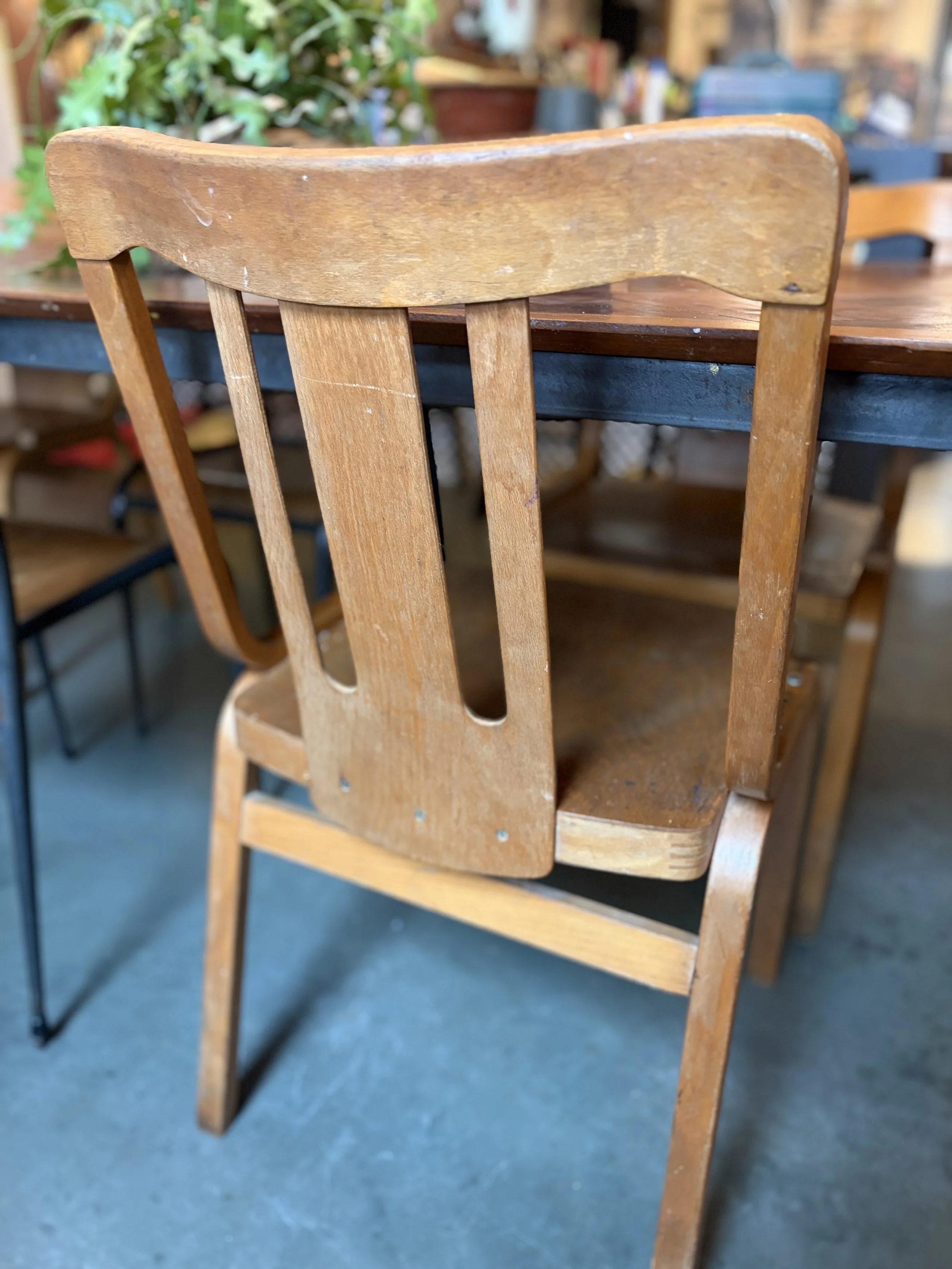 A vintage dining chair