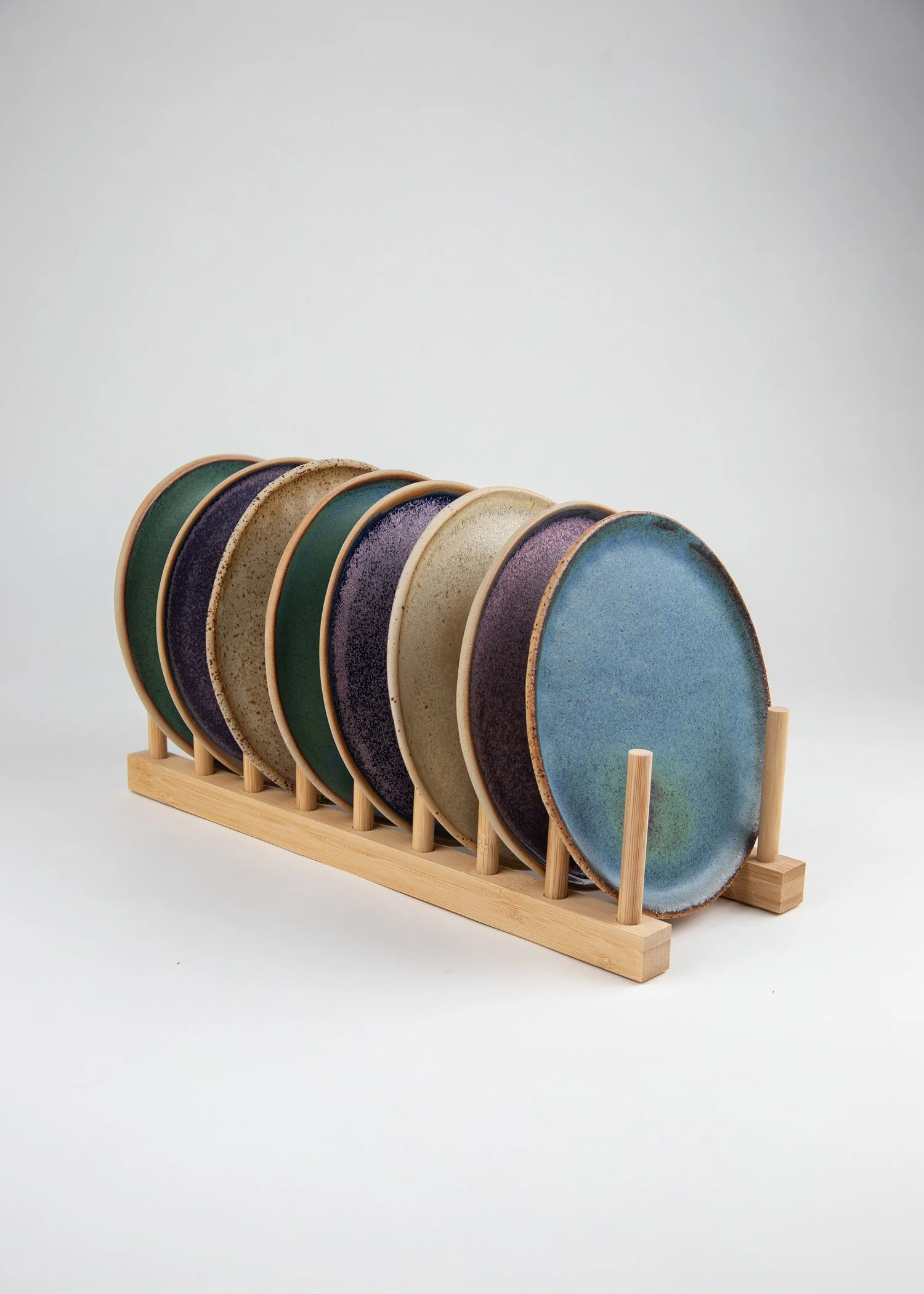 Stoneware Plate Set in Three Sizes