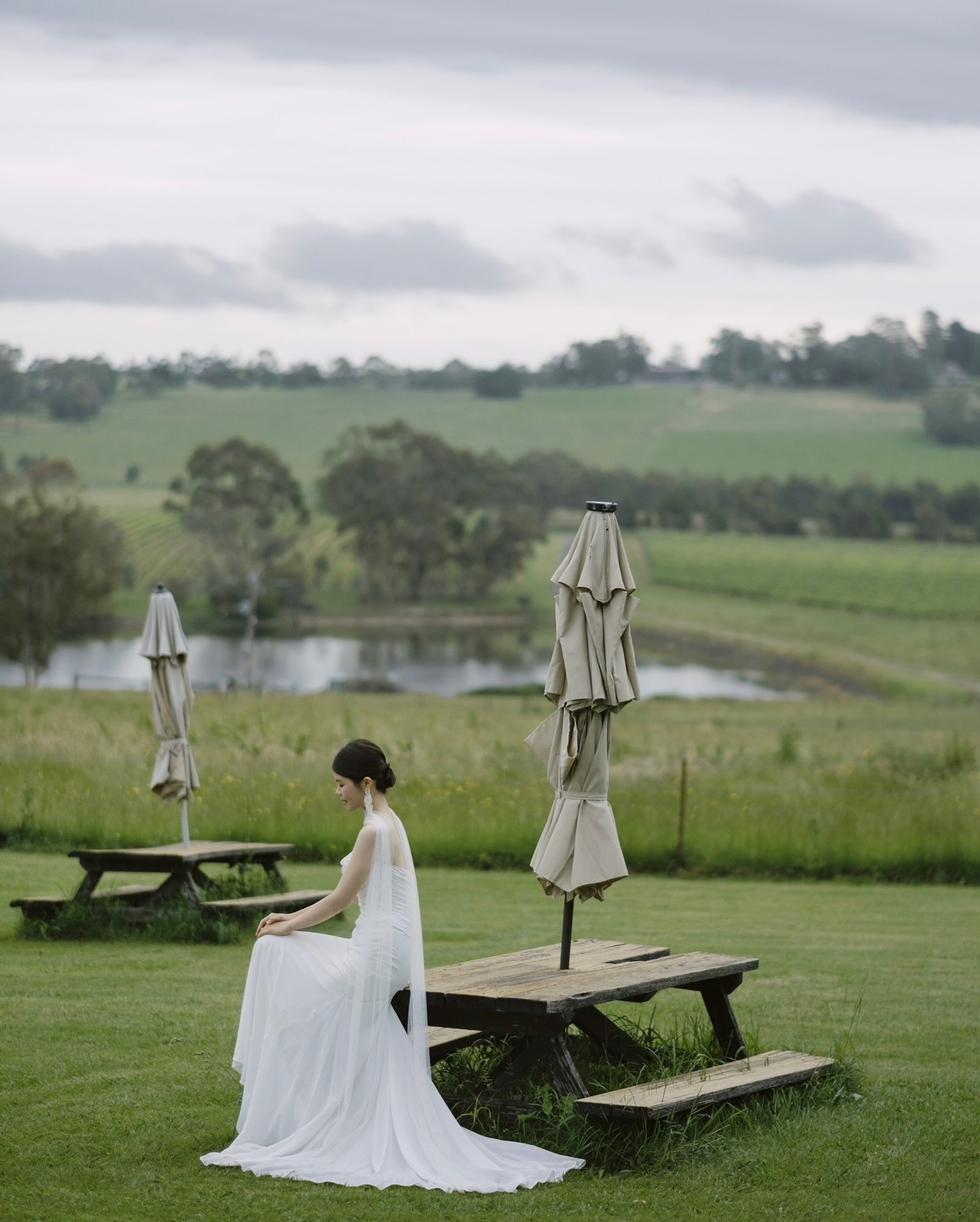 It felt as if we were standing at Melbourne&rsquo;s quiet echo of Mount Fuji &mdash;
mist drifting low, mountains breathing softly,
the kind of scene you don&rsquo;t direct, only witness.

Weather that most couples worry about
became the most generou