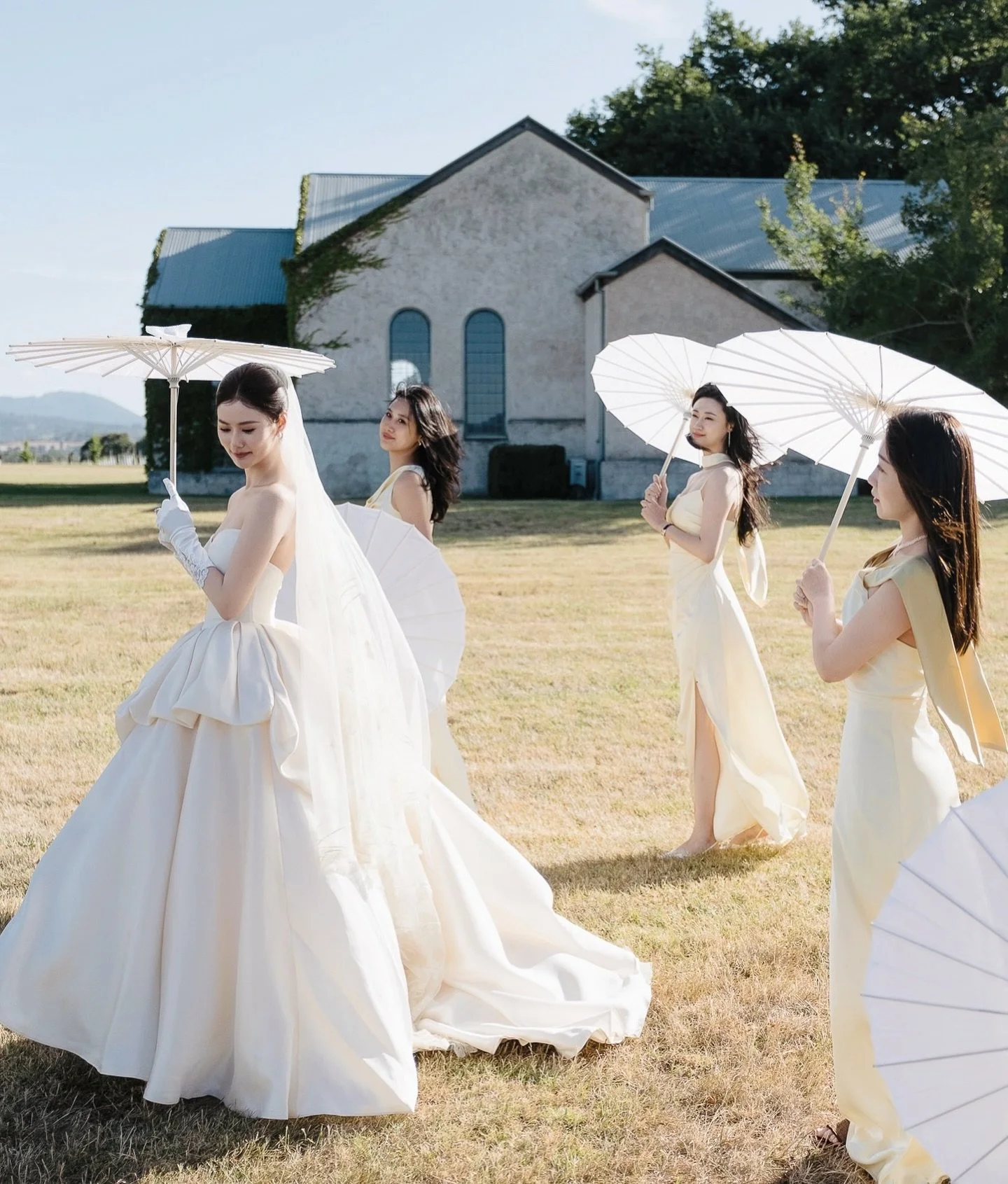 First all-white wedding @stonesoftheyarravalley 🤍

Light slips through the windows, settling gently across layers of white.
Love is written in a single glance.
love at first sight, effortless and certain.
Set against an all-white wedding,
it feels e