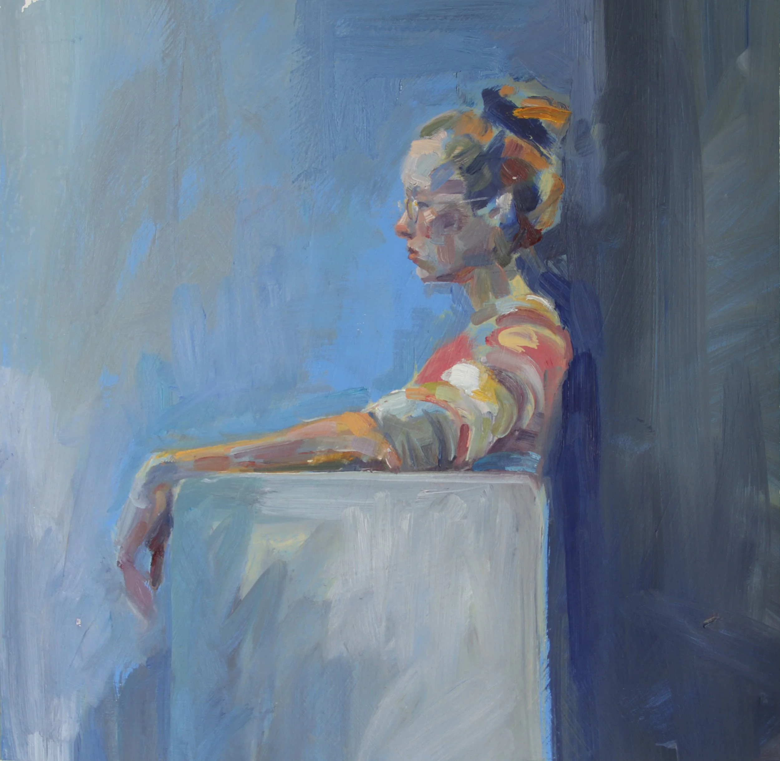 Morris_Self Portrait with Block (Blue)_2018.jpg
