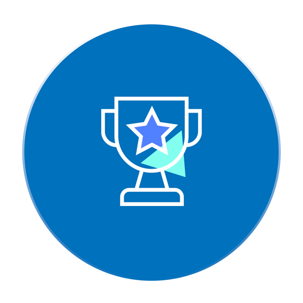 Icon einer Hochrechnung