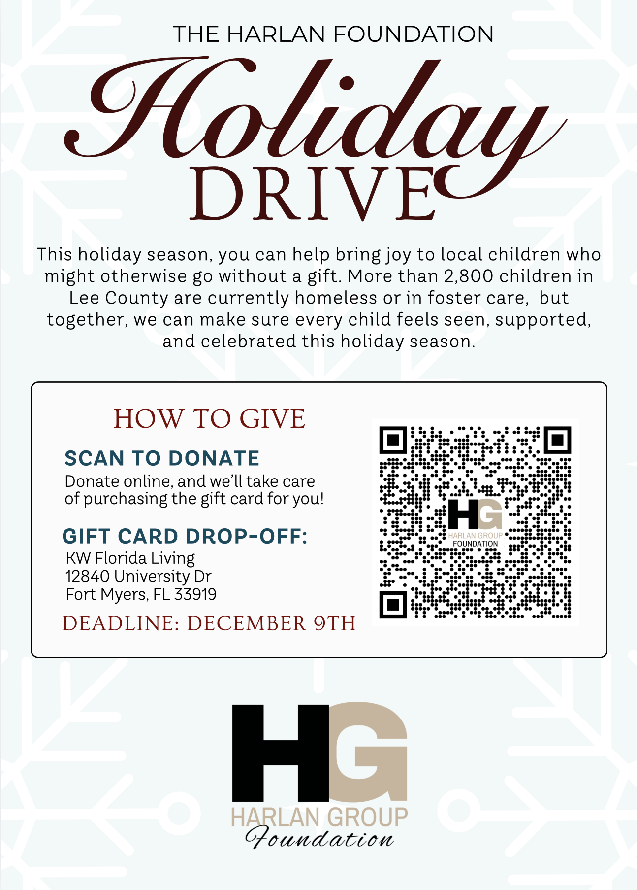 Harlan Group Holiday Drive 