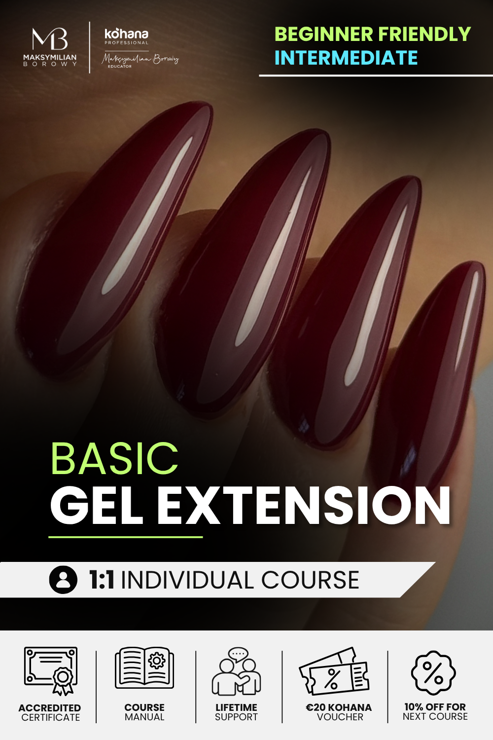 Basic Gel Extension 1:1 Individual Course