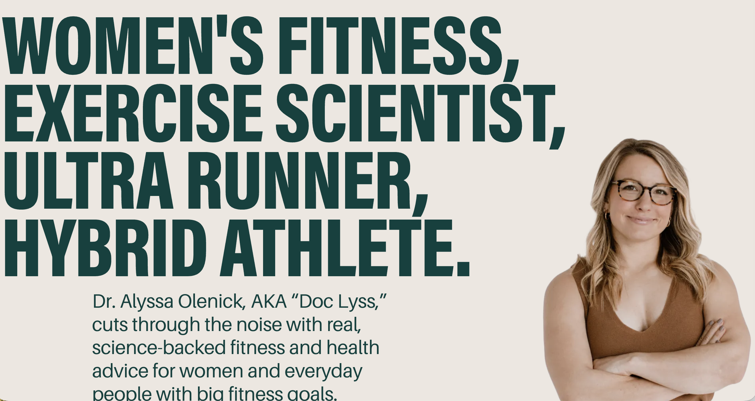 image of dr alyssa olenick, female exercise scientist
