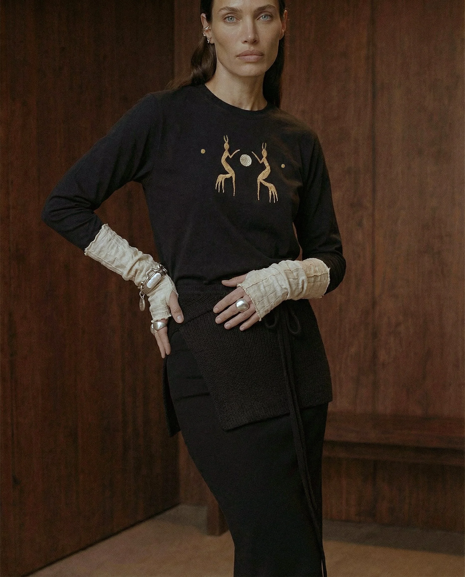 SECOND SKIN LONGSLEEVE BLACK ṚΛÏṢ no.2