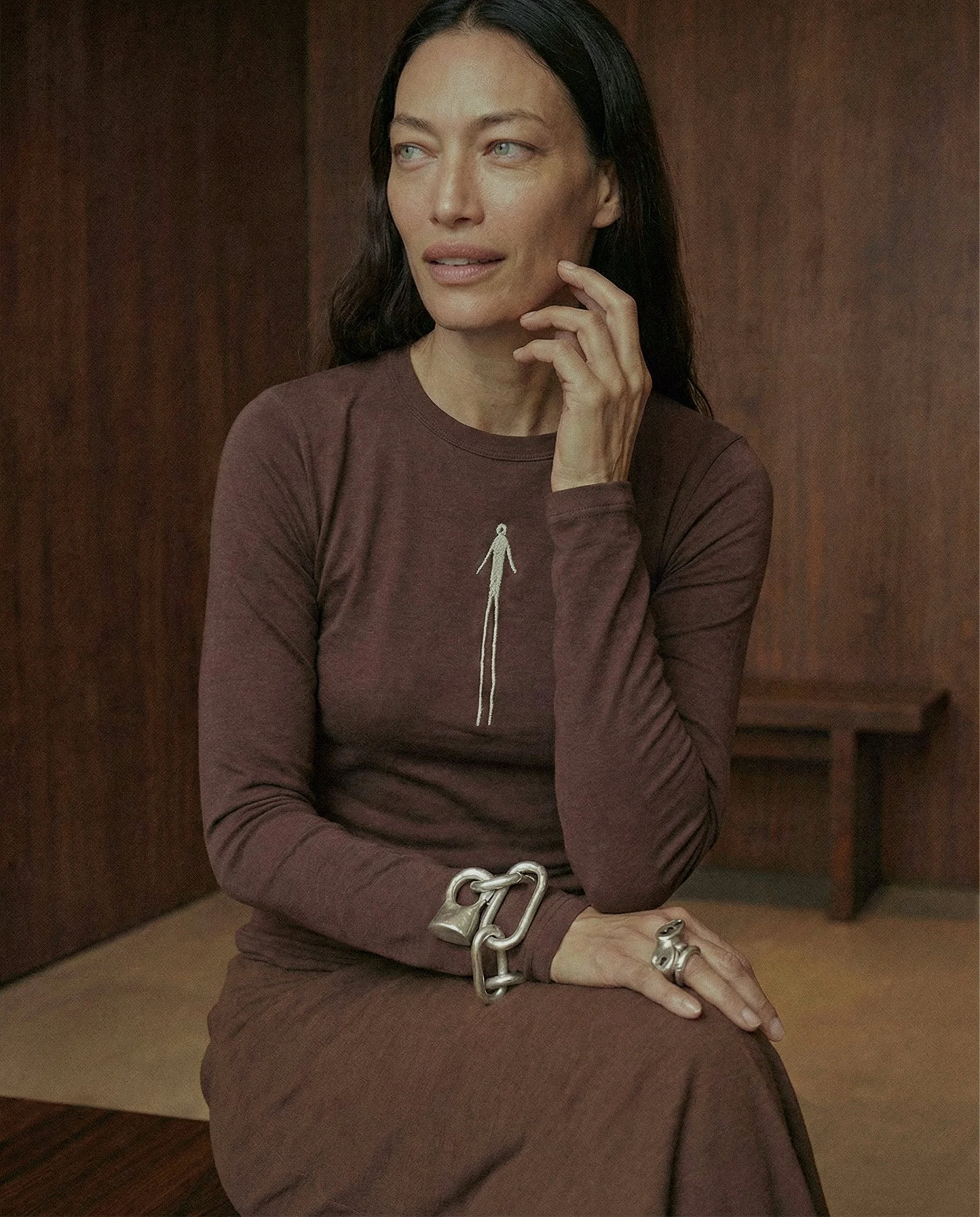 MODAL LONGSLEEVE BROWN ÄÜṚЇ