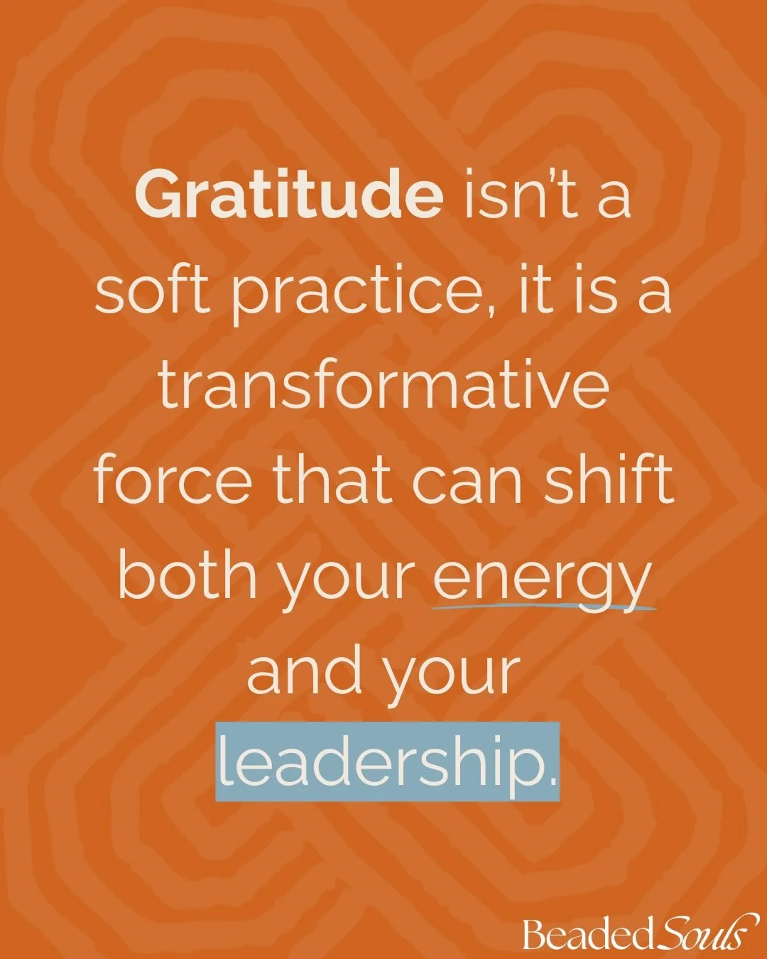 Gratitude changes your biology and your energy.
It softens the nervous system, opens the heart, and shifts how you lead and relate.

Feel more grounded, connected, and clear. Start here at Beaded Souls.
