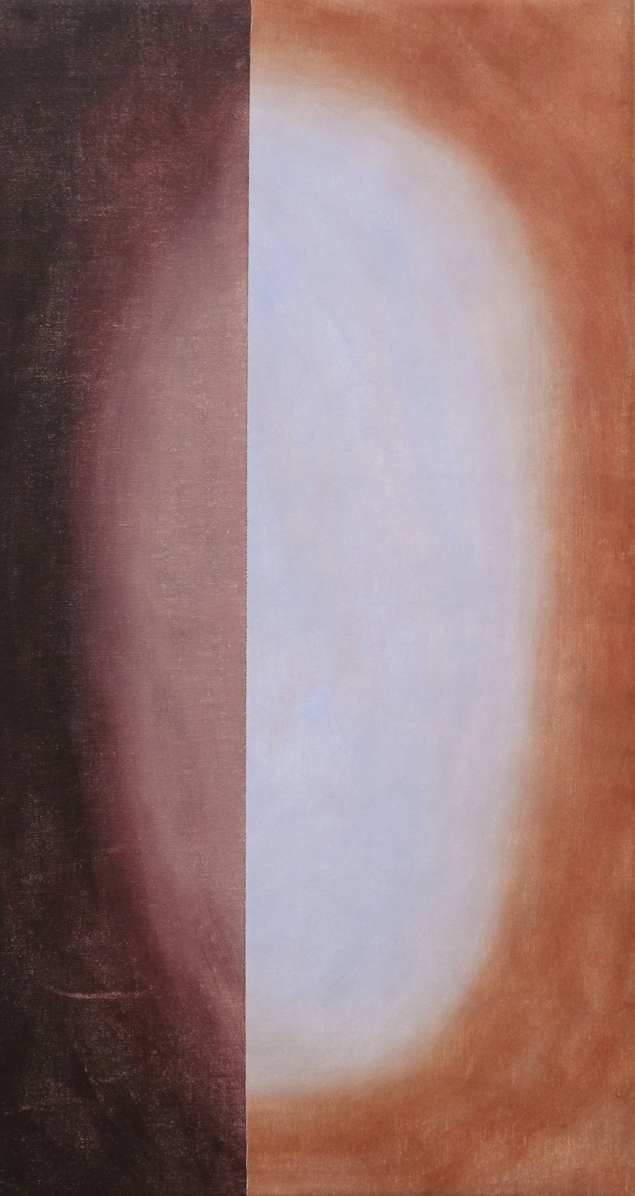 "rebirth", 75 x 40 cm, Öl, Acryl auf zusammengenähter Leinwand, 2025