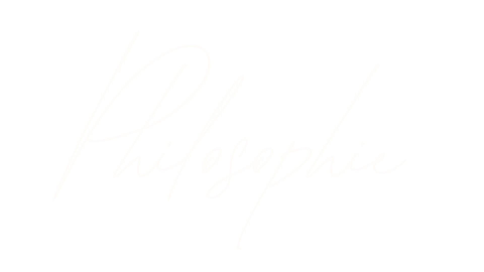 Schriftzug mit dem Wort 'Philosphie' in weiß auf schwarzem Hintergrund