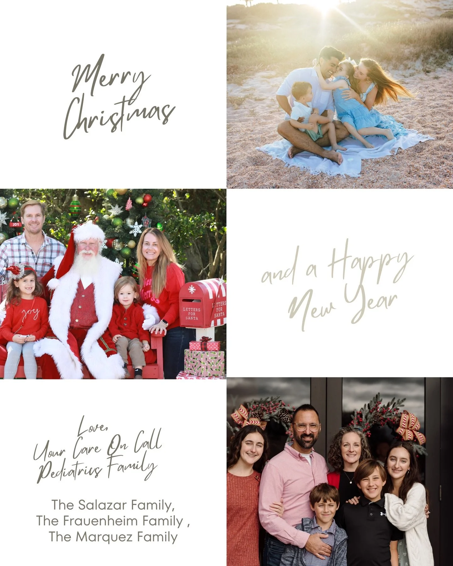 Wishing you a very Merry Christmas! 
Love, Your Care On Call Pediatrics Families🎄🎅🏽