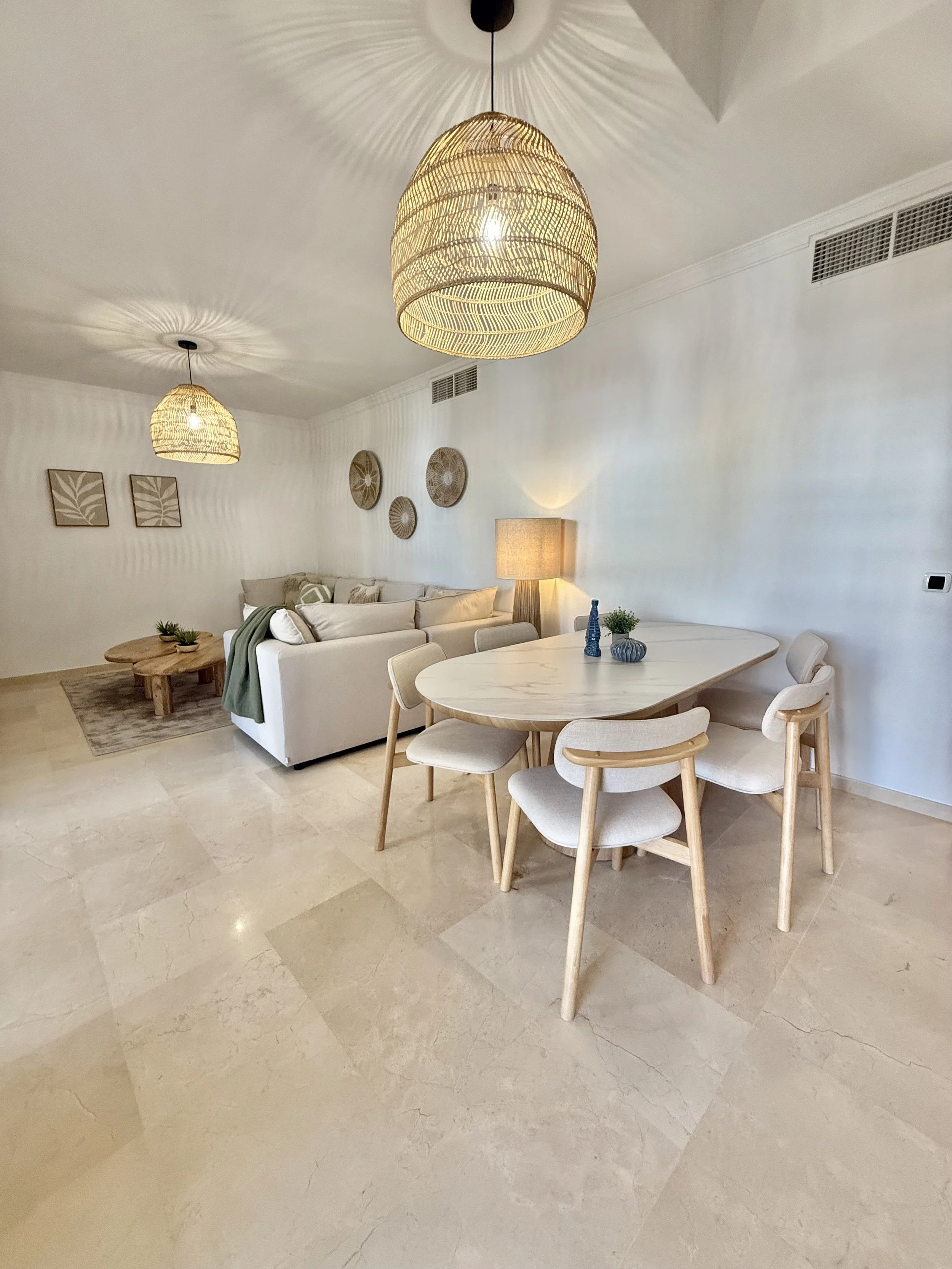 Open-plan dining area