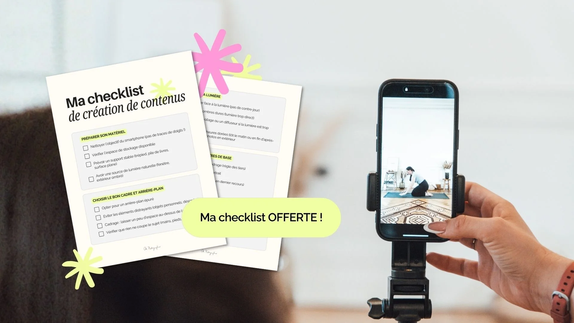 Ma checklist de création de contenu à télécharger gratuitement