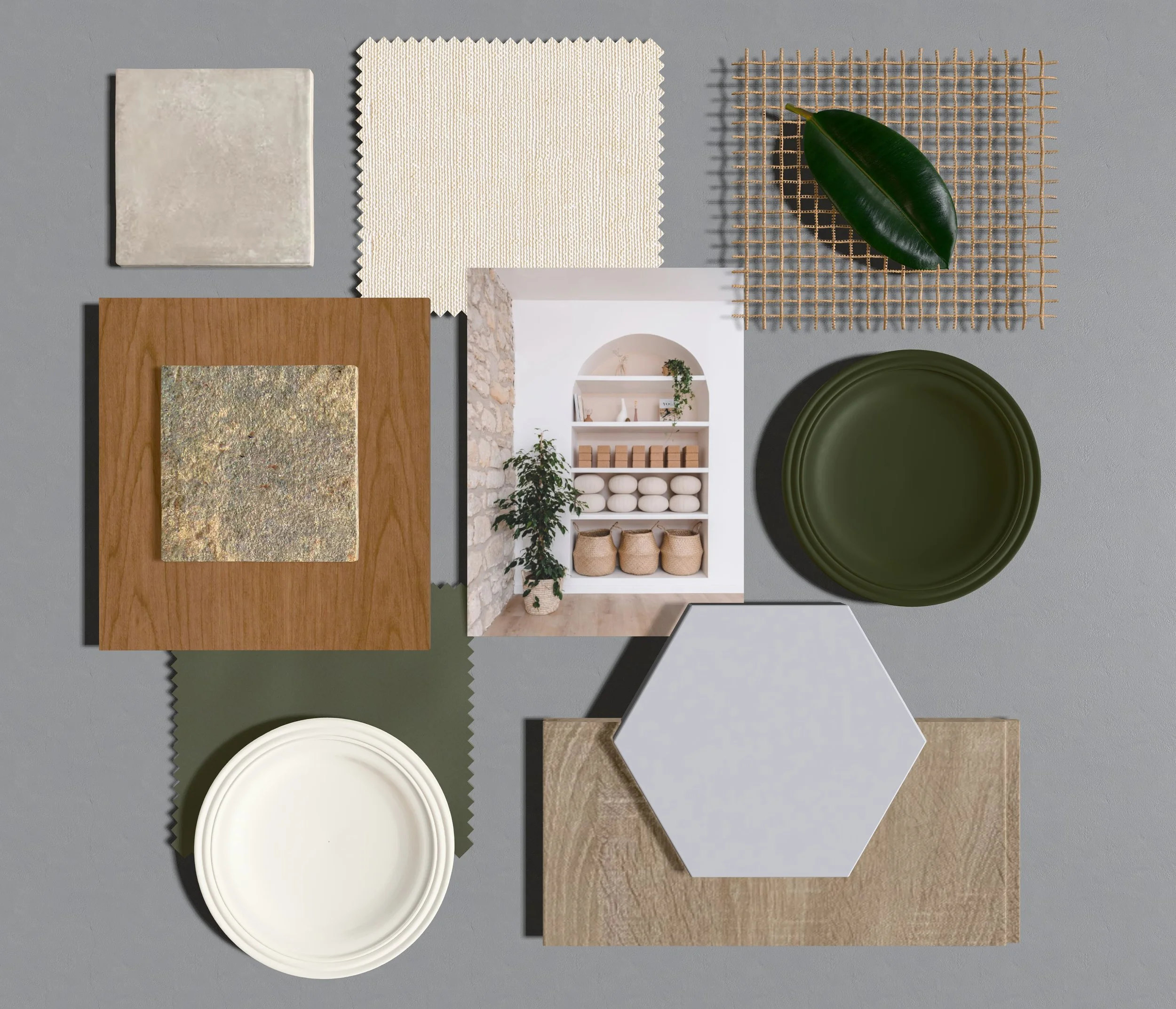 Assignment 27 Meditation Centre Sample Board.JPG