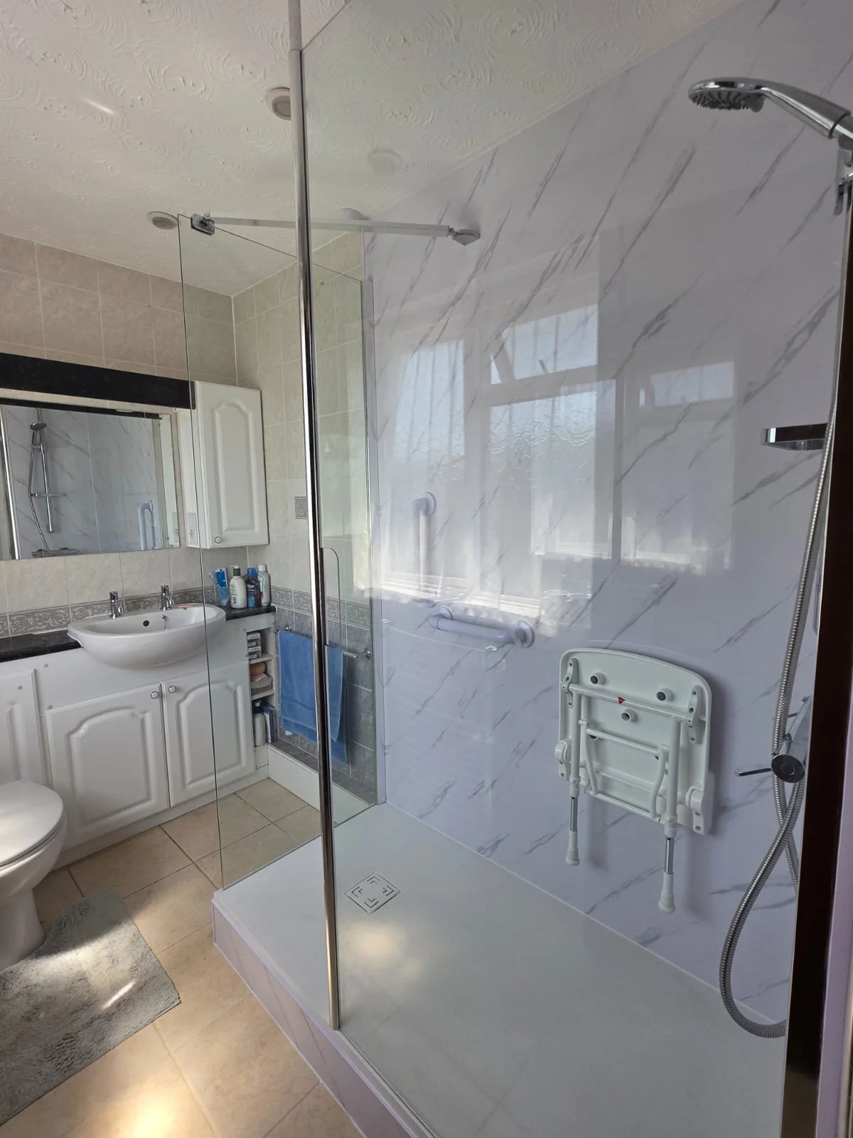 Walk in shower finished in Wootton Bassett