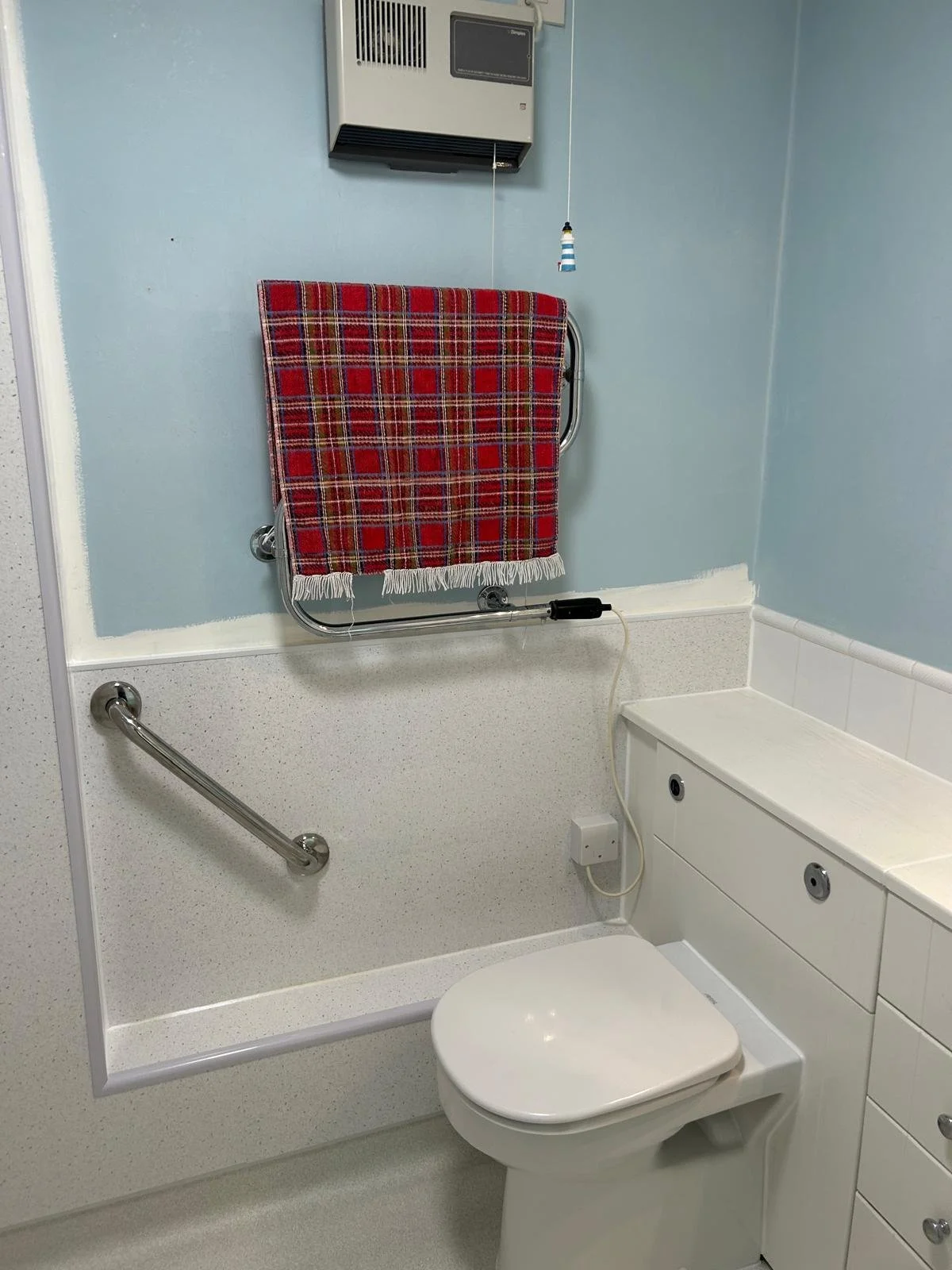 Walk-in wet room installed by accessible bathroom specialists in Cotswolds