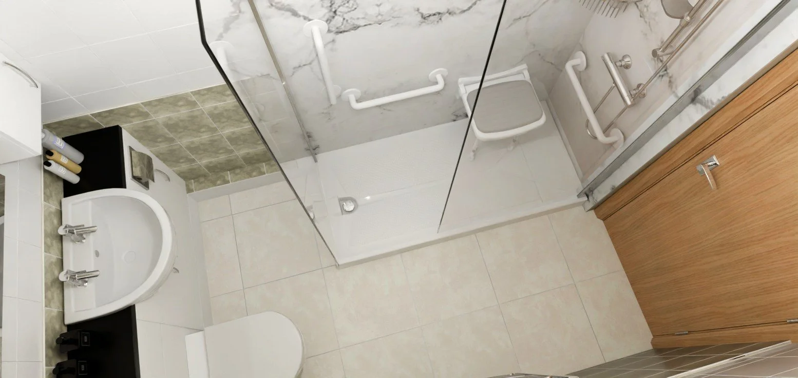 Design drawings for Walk-in Shower