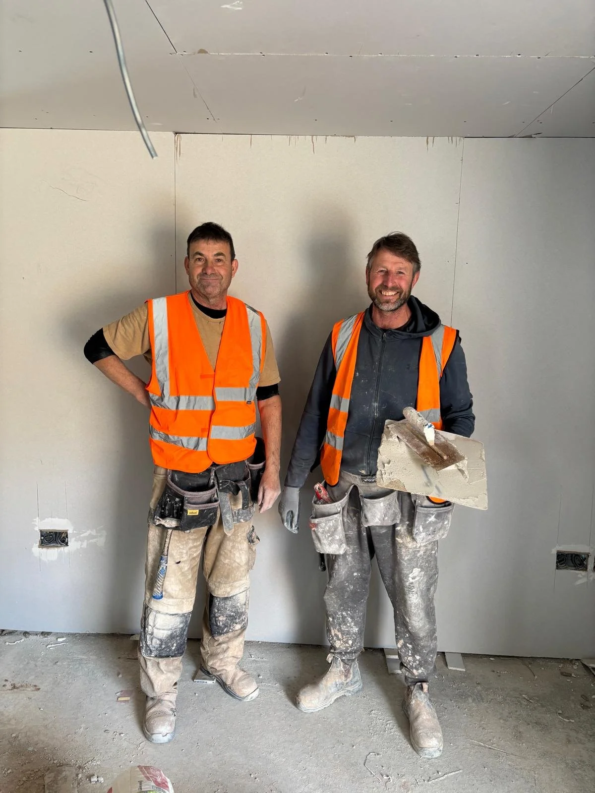 Daida Group plastering team