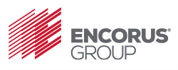 Encours Group logo with red diagonal lines and the company name in gray text.