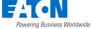Eaton logo with the slogan 'Powering Business Worldwide'
