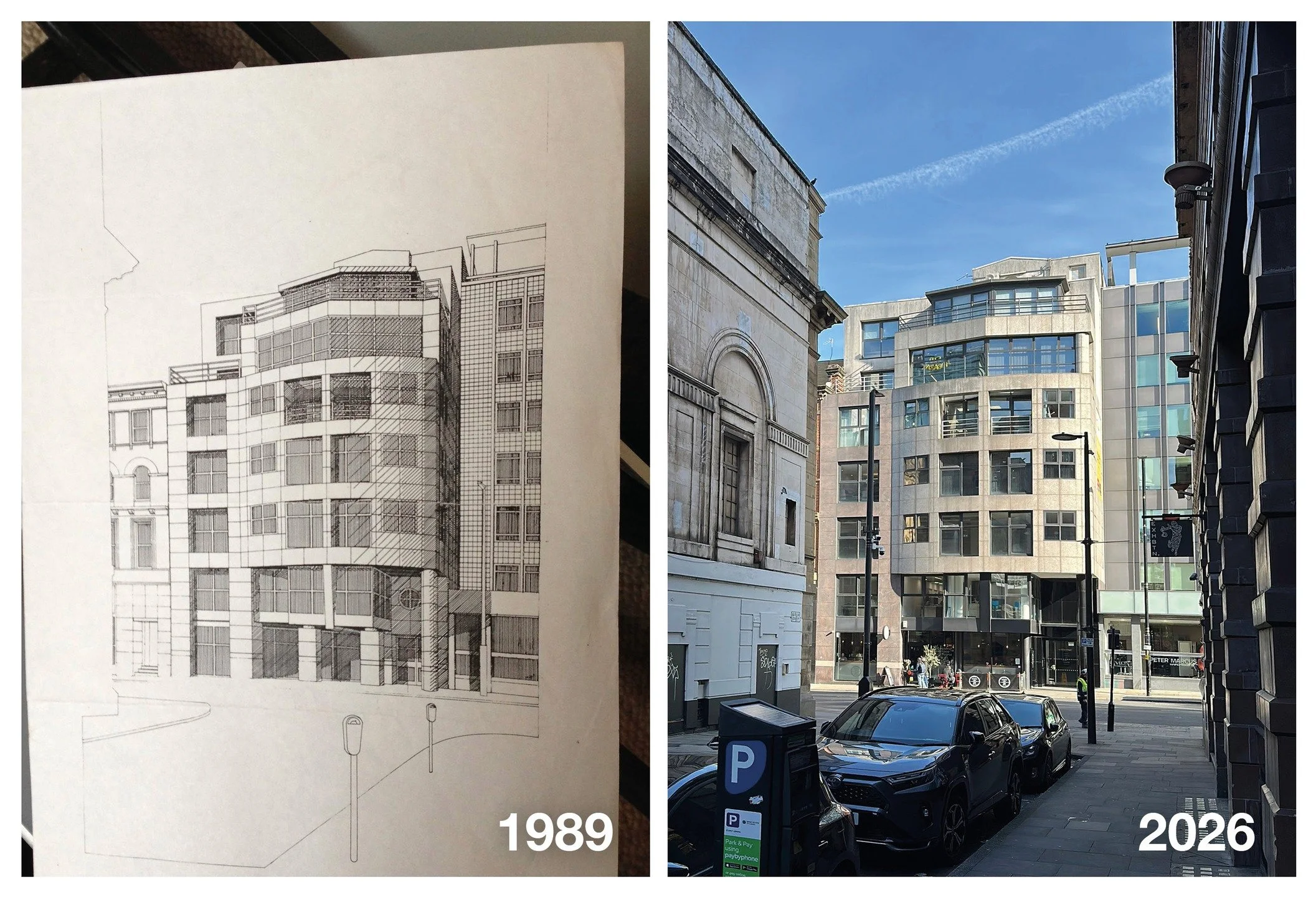 One of my first jobs working in architecture, just before heading off to uni, was on some genuinely groundbreaking projects in Manchester, including the Siemens headquarters on Princess Parkway - I drew up the toilets and the ceilings!!

This is anot
