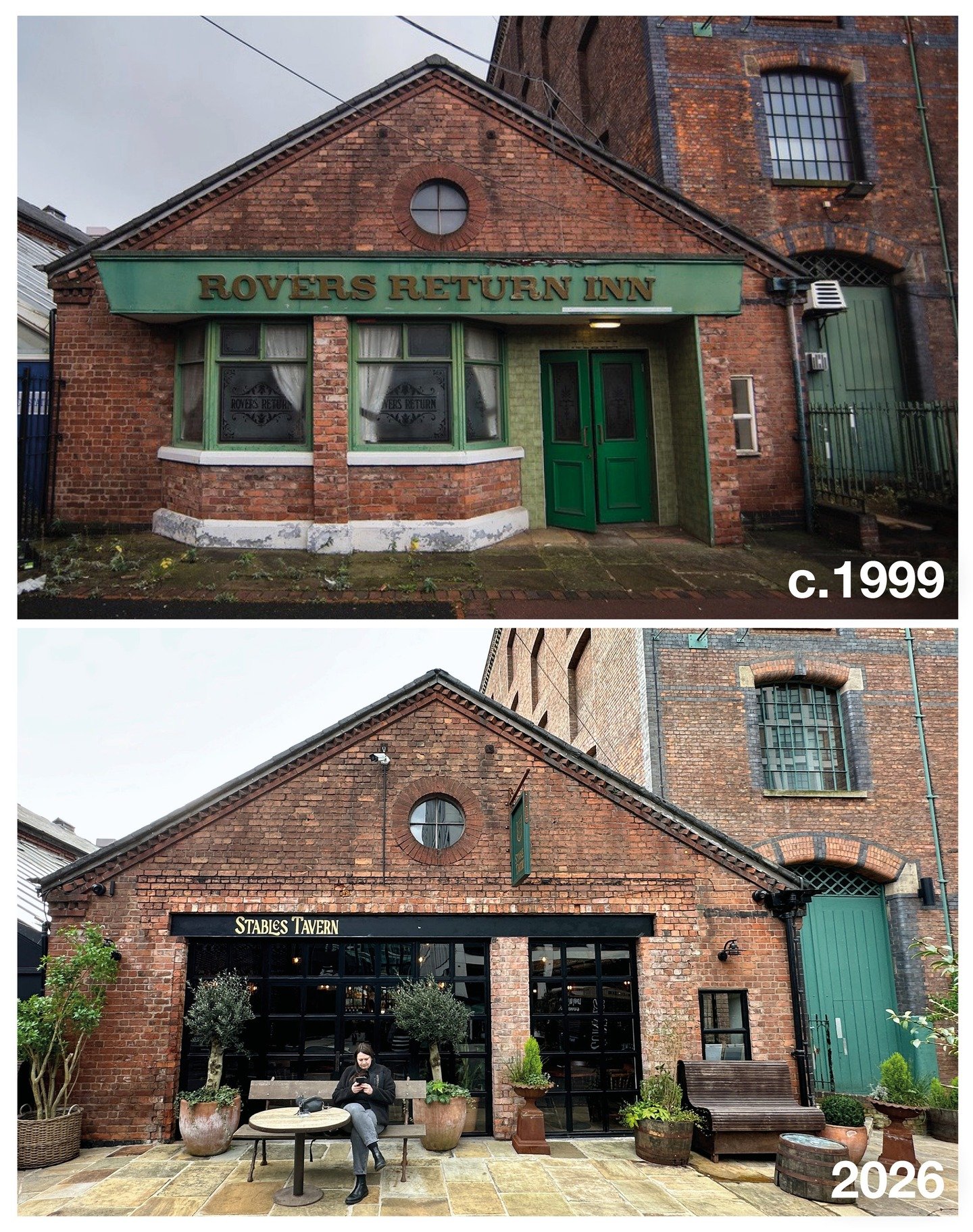 A building with a bit of an identity crisis!

Today this is the Stables Tavern in Castlefield - its name is a nod to its original use as stables serving the nearby railway and warehouse district.

In 1969 the space took on a very different life when 