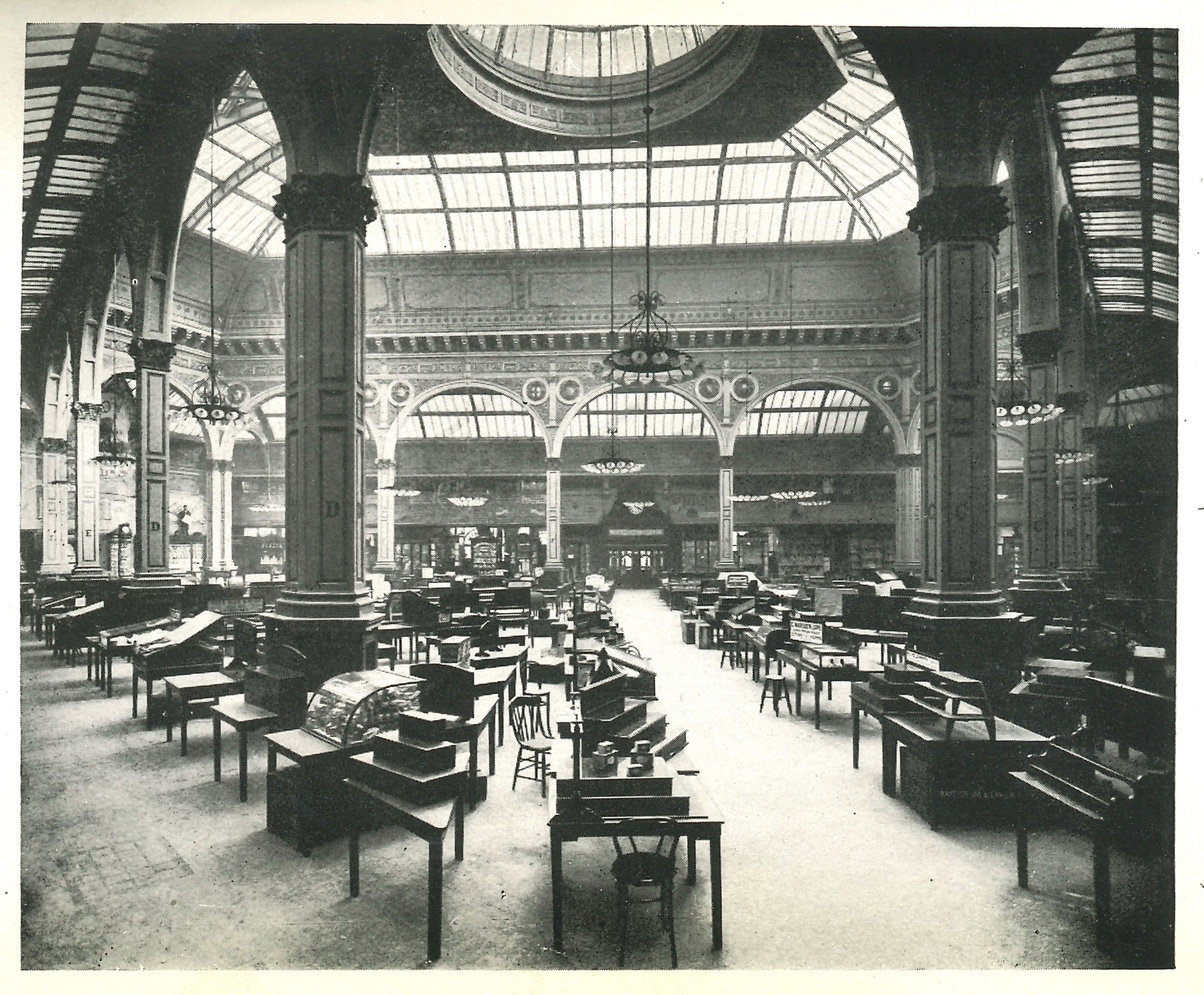 This isn&rsquo;t medieval Manchester.

But it sits right in the middle of it.

This is the interior of Manchester&rsquo;s Corn Exchange, around the early 1900s, when the great trading hall was still filled with corn stands, produce tables and merchan